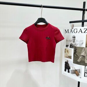 JORYA Red Cropped T-Shirt
